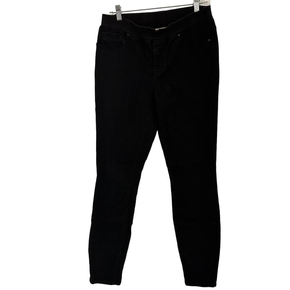 Boston Proper Black Elastic Waist Jeans Size 8